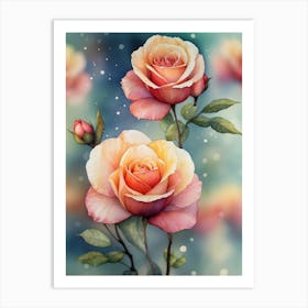 Roses Painting Art Print