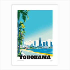 Yokohama Japan 4 Colourful Travel Poster Art Print