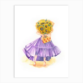 Sunflowers Chic Invalides Art Print