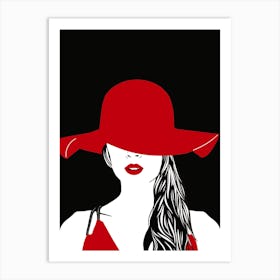 Red Hat Art Print