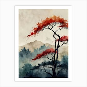 Japanese Tree 1 Art Print