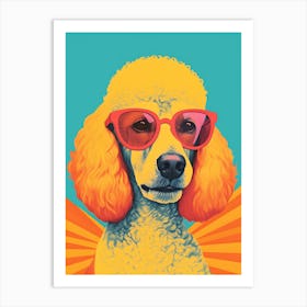 Poodle In Sunglasses 1 Art Print