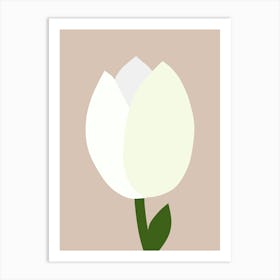 Tulip Beige Art Print