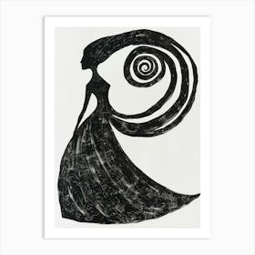 Black And White Painting 8 Art Print