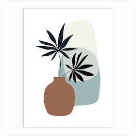 Palm Leaf in a Vase Art Print