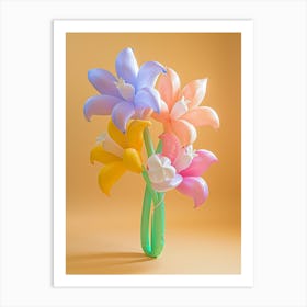 Dreamy Inflatable Flowers Columbine 3 Art Print