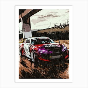 Speed Car Of Videogame Art Print