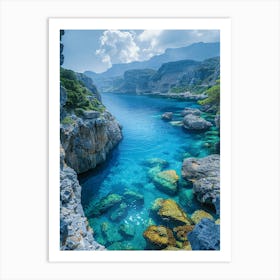 Cliffs Of Ibiza 4 Art Print