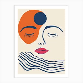 Face Of A Woman 33 Art Print