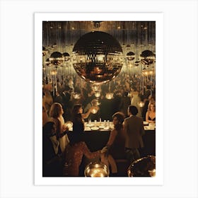 Disco Ball Party Rothschilds Surreal Style 0 Art Print