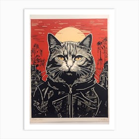 Cat With A Hat Art Print