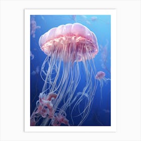 Box Jellyfish Realistic 4 Art Print