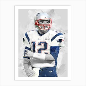 Tom Brady New England Patriots 3 Art Print