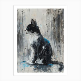 Cat In The Rain 5 Art Print