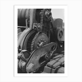 Detail Of Cable Tool Machinery Used In Drilling,Oil Well Near Saint Louis, Oklahoma By Russell Lee Art Print