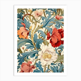 Floral Wallpaper 38 Art Print