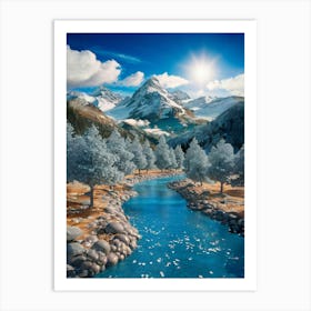 Mountain Stream Art Print