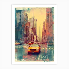 Polaroid Inspired New York Cityscape  2 Art Print