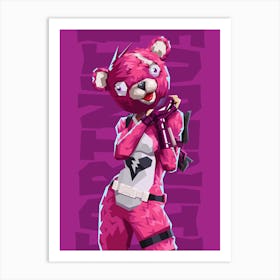 Fortnite Cuddle Team Leader Art Print