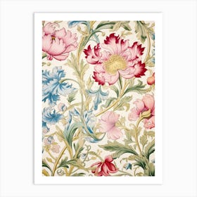 Floral Wallpaper 239 Art Print