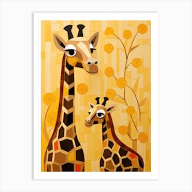 Giraffes 3 Art Print