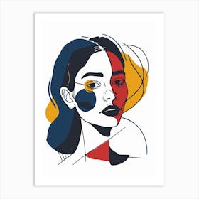 Abstract Portrait Of A Woman 44 Art Print