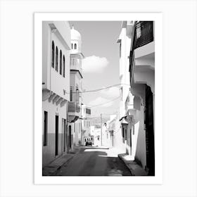 Tangier, Morocco, Black And White Photography 4 Art Print