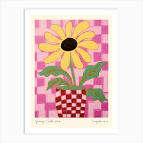 Spring Collection Sunflowers Flower Vase 1 Art Print