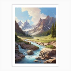 Landscape Painting 26 Art Print