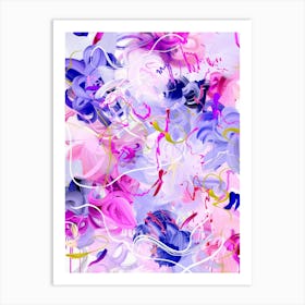 Abstract Floral Painting 25 Art Print