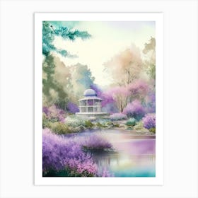 Callaway Gardens, 2, Usa Pastel Watercolour Art Print