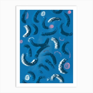 Abstracto Waves Art Print