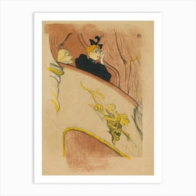 La Loge Au Mascaron Doré 1, Henri de Toulouse-Lautrec Art Print