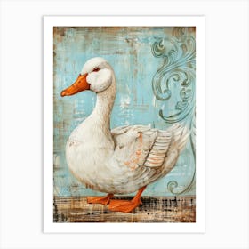 Duck Painting Art Print