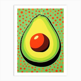 Avocado Pop Art Inspired 3 Art Print
