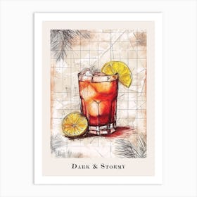 Dark & Stormy Tile Poster 1 Art Print