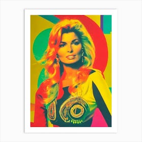 Shania Twain 2 Colourful Pop Art Art Print