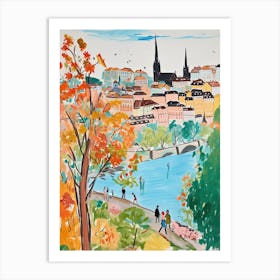 Bern, Dreamy Storybook Illustration 3 Art Print