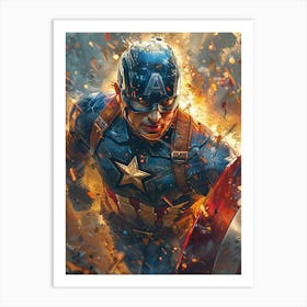 Captain America 47 Art Print