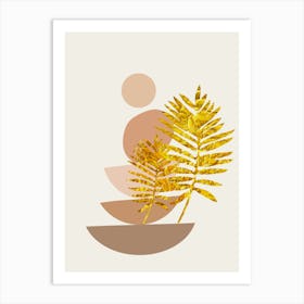 Gold Leaf 1 Art Print