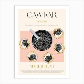 Caviar Mid Century Art Print