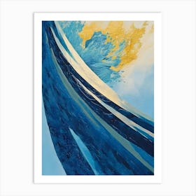 Blue Wave 4 Art Print