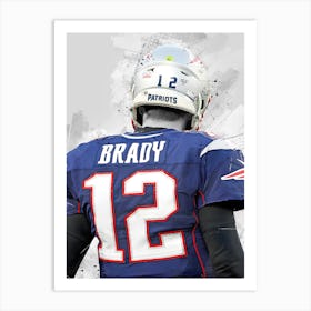 Tom Brady New England Patriots 2 Art Print