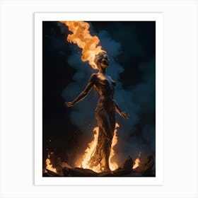 Goddess Of Fire Art Print