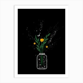 Flowers In A Jar Art Print