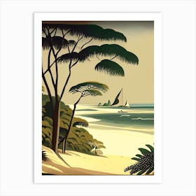 Diani Beach Kenya Rousseau Inspired Tropical Destination Art Print