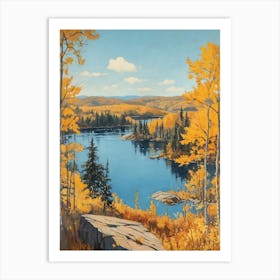 Autumn Lake Art Print