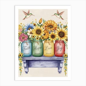 Faith Hope And Love Art Print