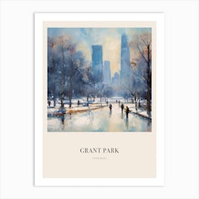 Grant Park Chicago United States 4 Vintage Cezanne Inspired Poster Art Print