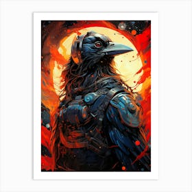 Crow Astronaut Art Print